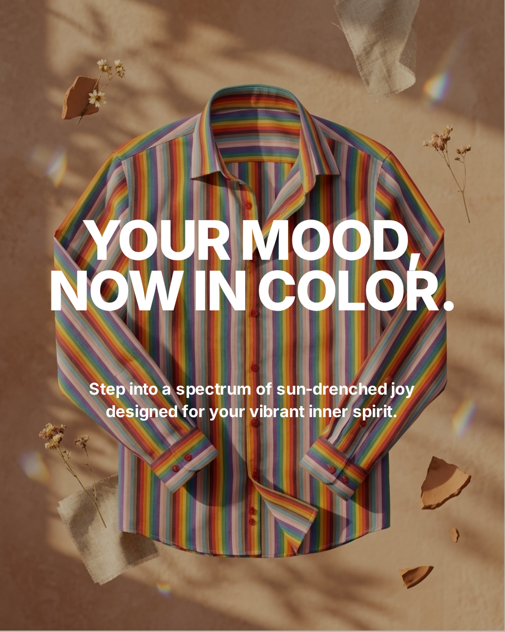 Rainbow Striped Shirt